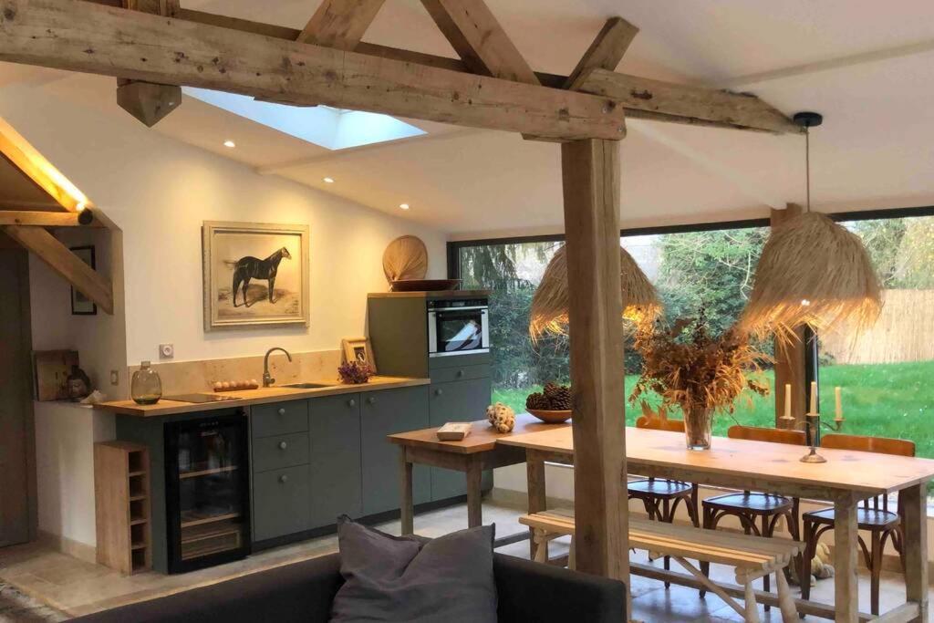 Cottage Normand Avec Sa Grande Piscine Chauffee Toute L Annee Sur Parc Arbore Et Clos En Plein Coeur De La Campagne Adapte Aux Kids Et Dog Friendly Saint-Antonin-de-Sommaire Екстериор снимка